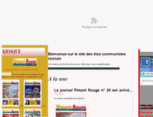 Tablet Screenshot of eluscommunistesrennais.org